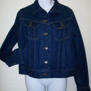 Ms LEE Dark Blue Denim Trucker Jean Jacket JR 11